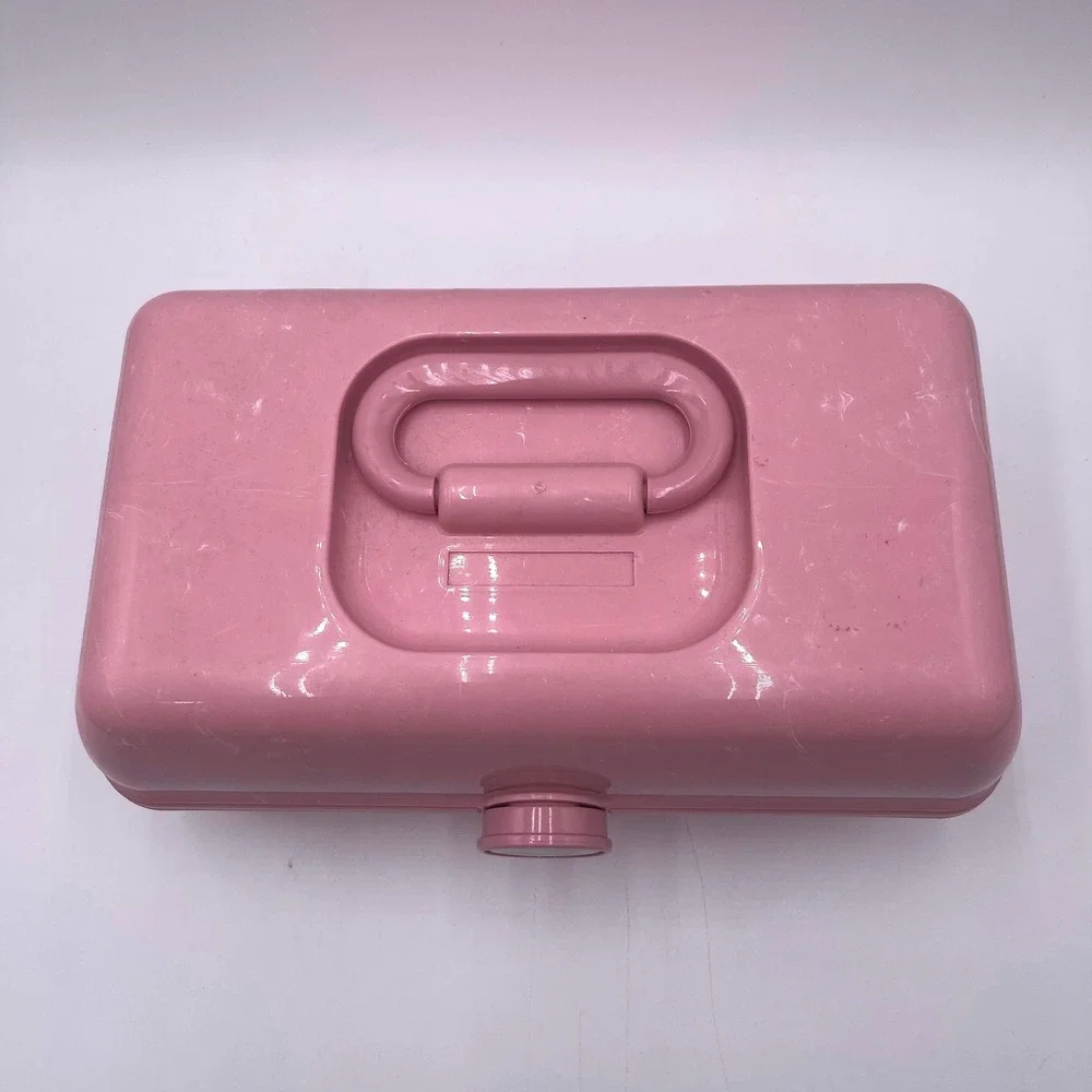 Caboodles On-the-Go Girl Pink Marble Makeup Case Organizer Mirror CAB56264T